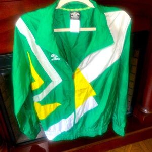 Green  Umbro premier wind breaker